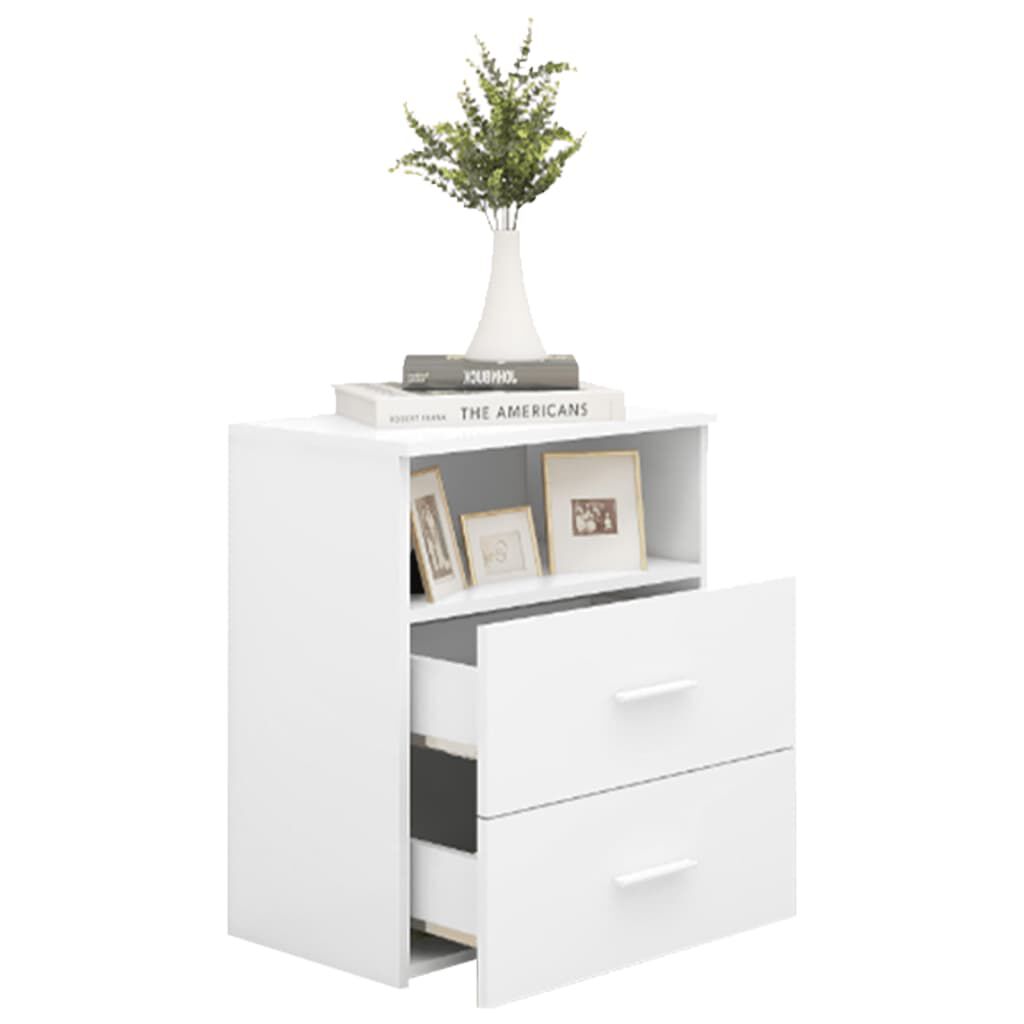 vidaXL Κομοδίνο Λευκό 50 x 32 x 60 εκ.