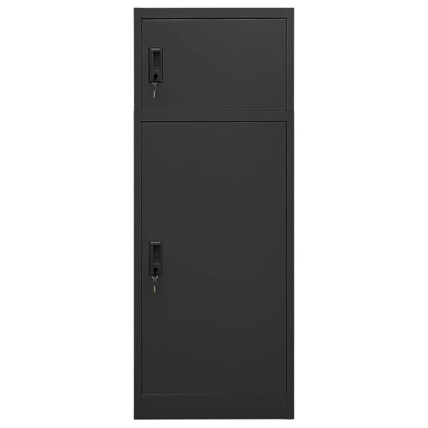 vidaXL Ντουλάπα για Σέλα Ανθρακί 53 x 53 x 140 εκ. Ατσάλινη