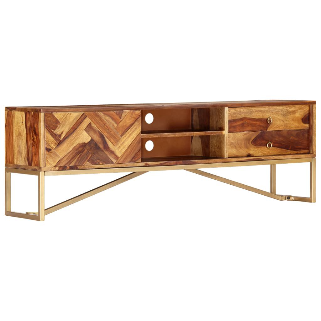 vidaXL Έπιπλο Τηλεόρασης 140 x 30 x 45 εκ. από Μασίφ Ξύλο Ακακίας