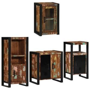 vidaXL &Sigma;&epsilon;&tau; &Epsilon;&pi;ί&pi;&lambda;&omega;&nu; &Mu;&pi;ά&nu;&iota;&omicron;&upsilon; 4 &tau;&mu;&chi;. &Pi;&omicron;&lambda;ύ&chi;&rho;&omega;&mu;&omicron; 55 x 35 x 60 &epsilon;&kappa;.