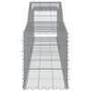 vidaXL Συρματοκιβώτια Τοξωτά 4 τεμ. 400x50x60/80 εκ. Γαλβαν. Ατσάλι