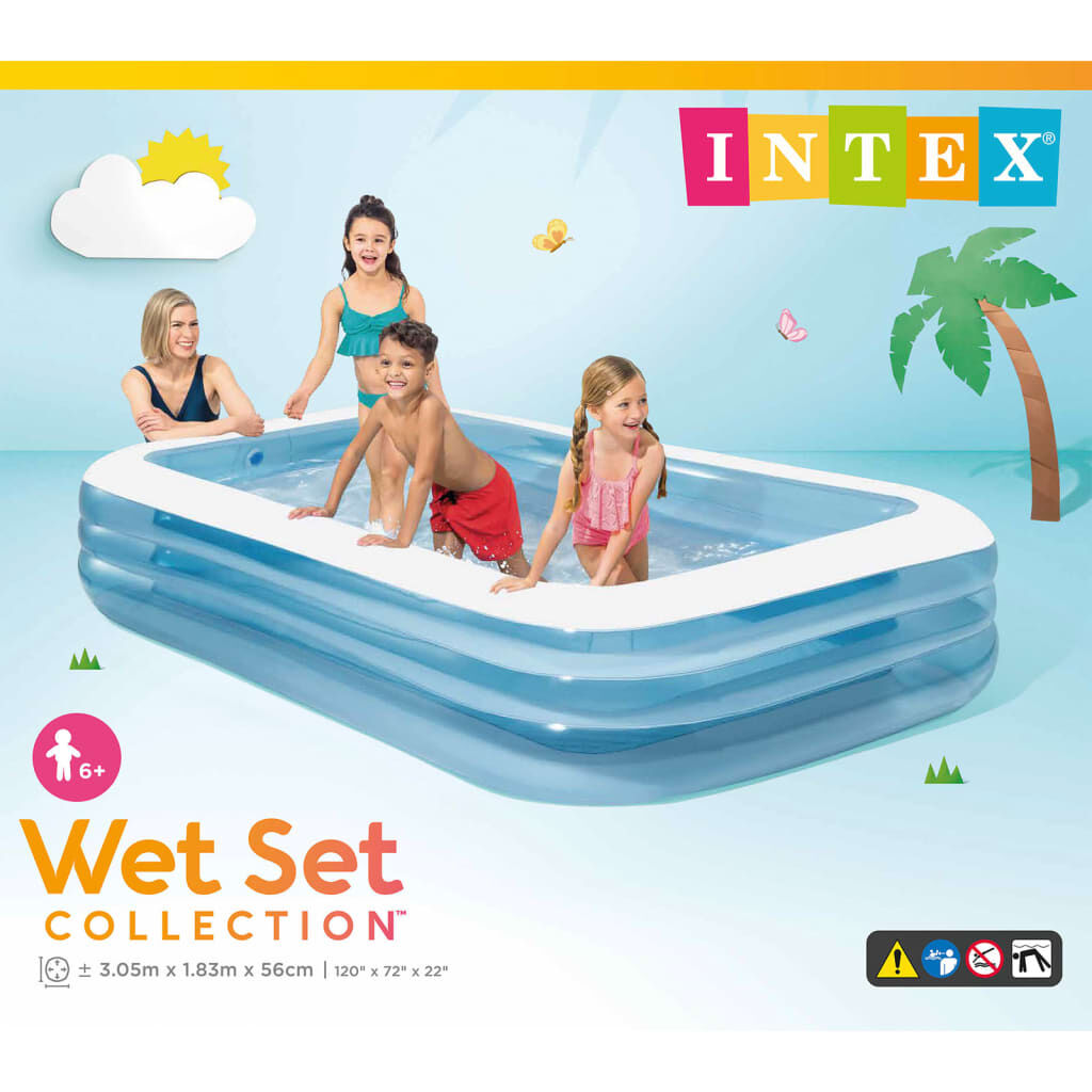 Intex Πισίνα Οικογενειακή Swim Center 305 x 183 x 56 εκ.