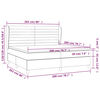 vidaXL &Kappa;&rho;&epsilon;&beta;ά&tau;&iota; Boxspring &mu;&epsilon; &Sigma;&tau;&rho;ώ&mu;&alpha; &Mu;&alpha;ύ&rho;&omicron; 200x200 &epsilon;&kappa;. &Beta;&epsilon;&lambda;&omicron;ύ&delta;&iota;&nu;&omicron;