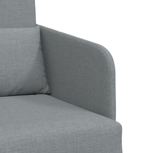 vidaXL Κρεβάτι Καναπές 2-σε-1 Ανοιχτό Γκρι 65x80x83 εκ Υφάσματος