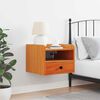 vidaXL Κομοδίνο Καφέ κεριού 38 x 36 x 29.5 εκ Μασίφ ξύλο πεύκου