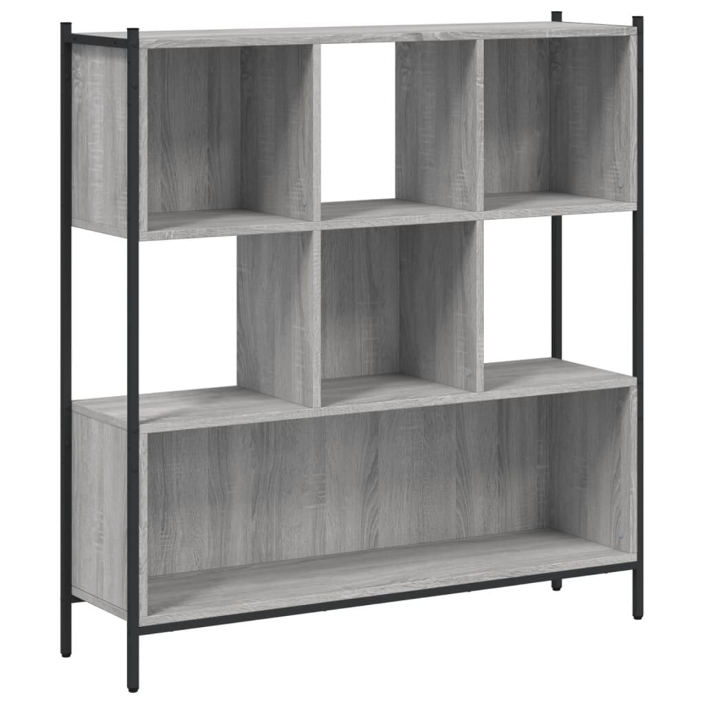 vidaXL Βιβλιοθήκη Γκρι Sonoma 102 x 28 x 172εκ. από Επεξεργασμένο Ξύλο