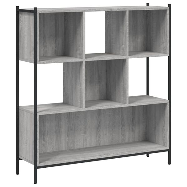 vidaXL Βιβλιοθήκη Γκρι Sonoma 102 x 28 x 172εκ. από Επεξεργασμένο Ξύλο