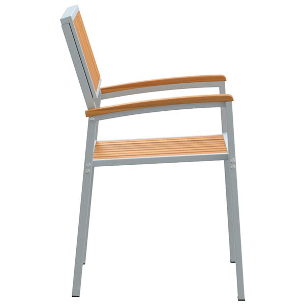 vidaXL Καρέκλα Κήπου 2 pcs Καφέ 56 x 57 x 87εκ. Μασίφ ξύλο ακακίας