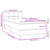 vidaXL &Kappa;&rho;&epsilon;&beta;ά&tau;&iota; Boxspring &mu;&epsilon; &Sigma;&tau;&rho;ώ&mu;&alpha; &Sigma;&kappa;&omicron;ύ&rho;&omicron; &Pi;&rho;ά&sigma;&iota;&nu;&omicron; 100x210&epsilon;&kappa;. &Beta;&epsilon;&lambda;&omicron;ύ&delta;&iota;&nu;&omicron;