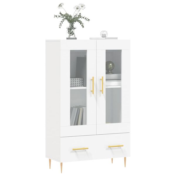 vidaXL Ντουλάπα Λευκή 69,5 x 31 x 115 εκ. από Επεξεργασμένο Ξύλο