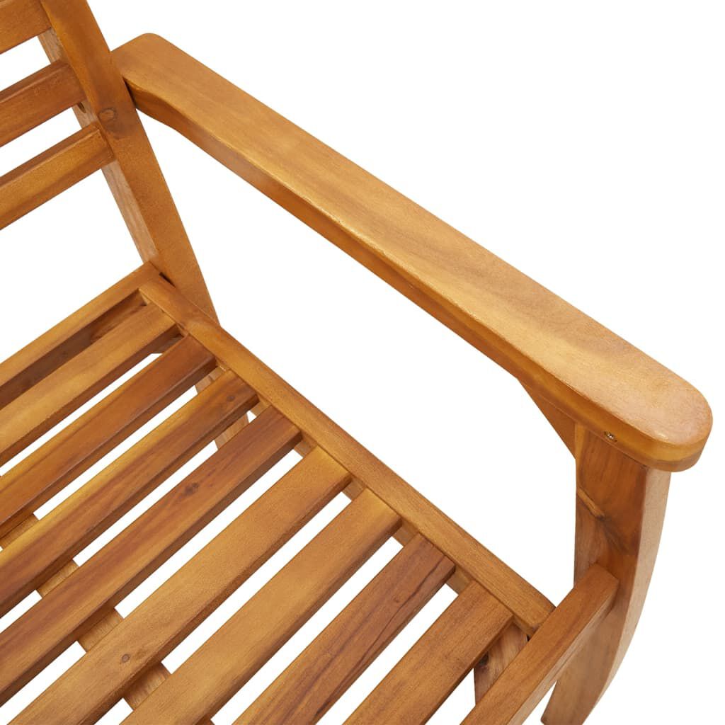 vidaXL Καρέκλες Κήπου 2 τεμ. 59x55x85 εκ. από Μασίφ Ξύλο Ακακίας