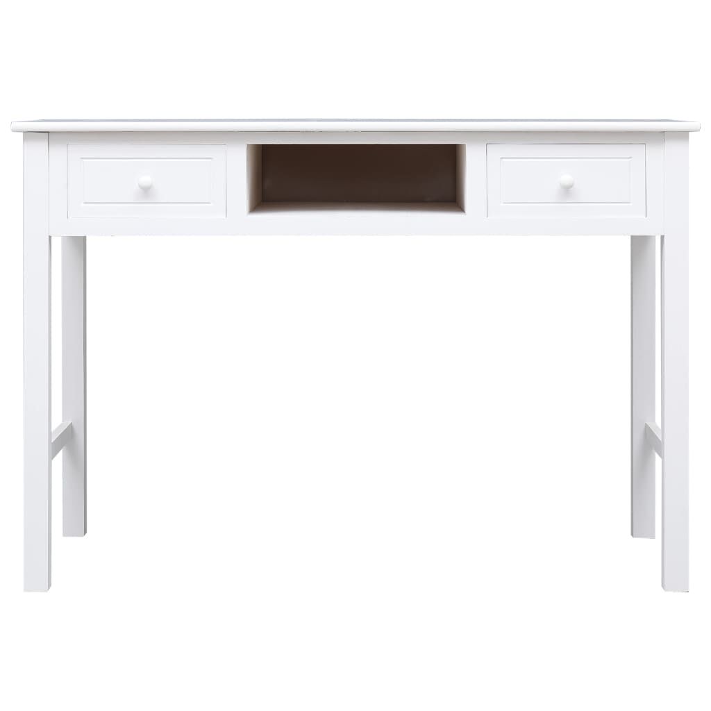 vidaXL Γραφείο Λευκό 110 x 45 x 76 εκ. Ξύλινο
