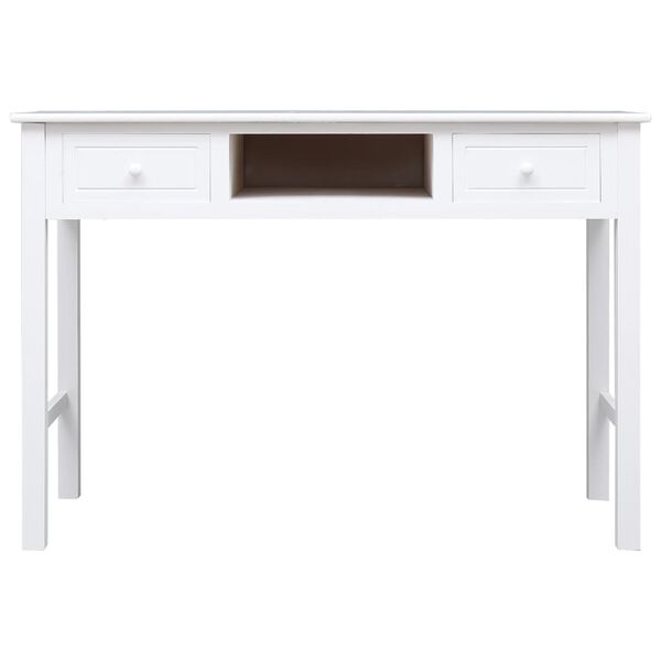 vidaXL Γραφείο Λευκό 110 x 45 x 76 εκ. Ξύλινο