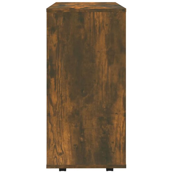 vidaXL Ντουλάπι Με Ροδάκια Καπνιστή Δρυς 60 x 35 x 75 εκ. Επεξ. Ξύλο