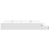 vidaXL Κρεβάτι με αποθηκευτικό χώρο Λευκό 236.5 x 140 x 31.5 εκατοστά