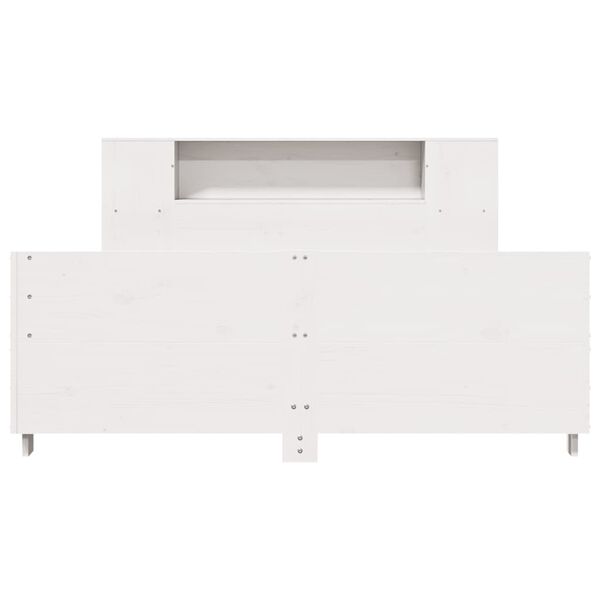 vidaXL Σκελετός Κρεβ. Χωρίς Στρώμα Λευκό 120x190 εκ Μασίφ Πεύκο