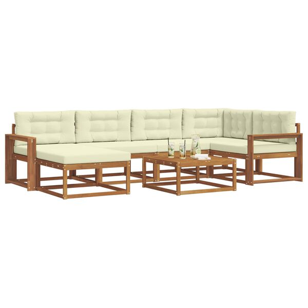 vidaXL &Sigma;&epsilon;&iota;&rho;ά &Kappa;&alpha;&nu;&alpha;&pi;έ &Epsilon;&xi;&omega;&tau;&epsilon;&rho;&iota;&kappa;&omicron;ύ &mu;&epsilon; &mu;&alpha;&xi;&iota;&lambda;ά&rho;&iota; 7 pcs &Phi;&upsilon;&sigma;&iota;&kappa;ό &kappa;&alpha;&iota; &Kappa;&rho;έ&mu;&alpha;