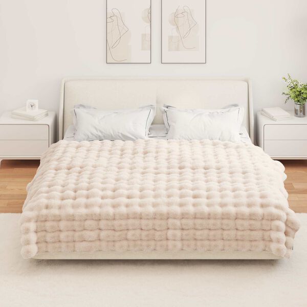 vidaXL &Psi;&epsilon;ύ&tau;&iota;&kappa;&eta; &kappa;&omicron;&upsilon;&beta;έ&rho;&tau;&alpha; &alpha;&pi;ό &kappa;&omicron;&upsilon;&nu;έ&lambda;&iota; &Mu;&pi;&epsilon;&zeta; 150 x 220 cm &Pi;&omicron;&lambda;&upsilon;&epsilon;&sigma;&tau;έ&rho;&alpha;&sigmaf;