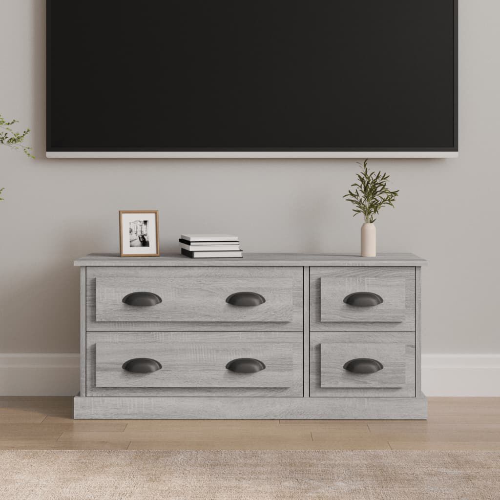 vidaXL Έπιπλο Τηλεόρασης Γκρι Sonoma 100x35,5x45 εκ. Επεξ. Ξύλο