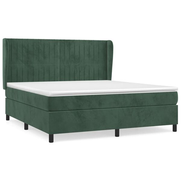 vidaXL &Kappa;&rho;&epsilon;&beta;ά&tau;&iota; Boxspring &mu;&epsilon; &Sigma;&tau;&rho;ώ&mu;&alpha; &Sigma;&kappa;&omicron;ύ&rho;&omicron; &Pi;&rho;ά&sigma;&iota;&nu;&omicron; 180x200&epsilon;&kappa;. &Beta;&epsilon;&lambda;&omicron;ύ&delta;&iota;&nu;&omicron;