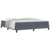 vidaXL Κρεβάτι box spring με στρώμα Σκούρο Γκρι 180 x 200 cm Βελούδο