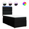 vidaXL &Kappa;&rho;&epsilon;&beta;ά&tau;&iota; Boxspring &mu;&epsilon; &Sigma;&tau;&rho;ώ&mu;&alpha; &Mu;&alpha;ύ&rho;&omicron; 90x200 &epsilon;&kappa;. &Upsilon;&phi;&alpha;&sigma;&mu;ά&tau;&iota;&nu;&omicron;