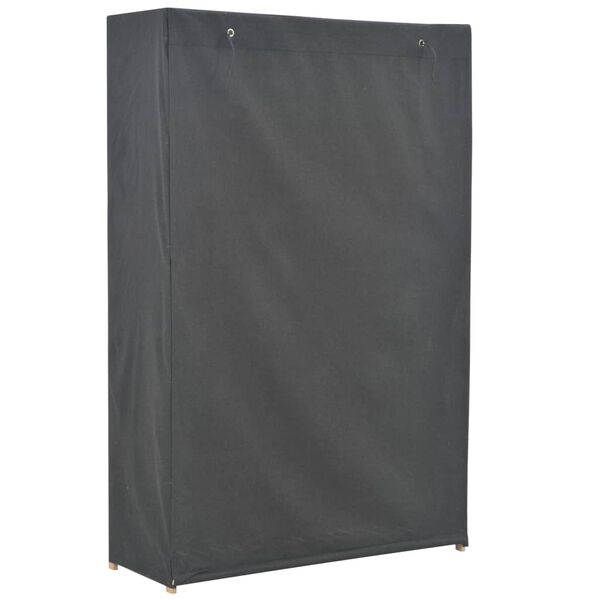 vidaXL Ντουλάπα Γκρι 110 x 40 x 170 εκ. Υφασμάτινη