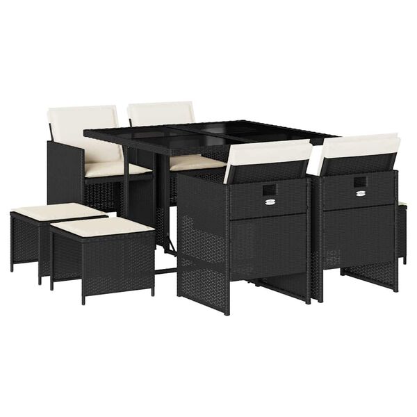 vidaXL &Sigma;&epsilon;&tau; &Tau;&rho;&alpha;&pi;&epsilon;&zeta;&alpha;&rho;ί&alpha;&sigmaf; &Kappa;ή&pi;&omicron;&upsilon; 9 &tau;&epsilon;&mu; &Mu;&alpha;ύ&rho;&omicron; &alpha;&pi;ό &Sigma;&upsilon;&nu;&theta;. &Rho;&alpha;&tau;ά&nu; &mu;&epsilon; &Mu;&alpha;&xi;&iota;&lambda;ά&rho;&iota;&alpha;