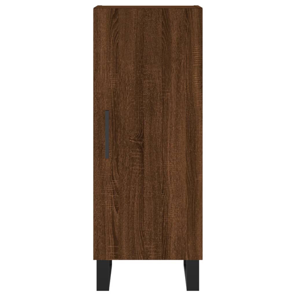 vidaXL Ντουλάπι Καφέ Δρυς 34,5 x 34 x 180 εκ. από Επεξεργασμένο Ξύλο