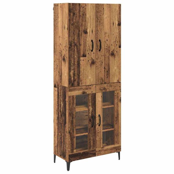 vidaXL Highboard &Pi;&alpha;&lambda;&iota;ό &Xi;ύ&lambda;&omicron; 69,5 x 34 x 180 &epsilon;&kappa;. &Epsilon;&pi;&epsilon;&xi;&epsilon;&rho;&gamma;&alpha;&sigma;&mu;έ&nu;&omicron; &xi;ύ&lambda;&omicron;
