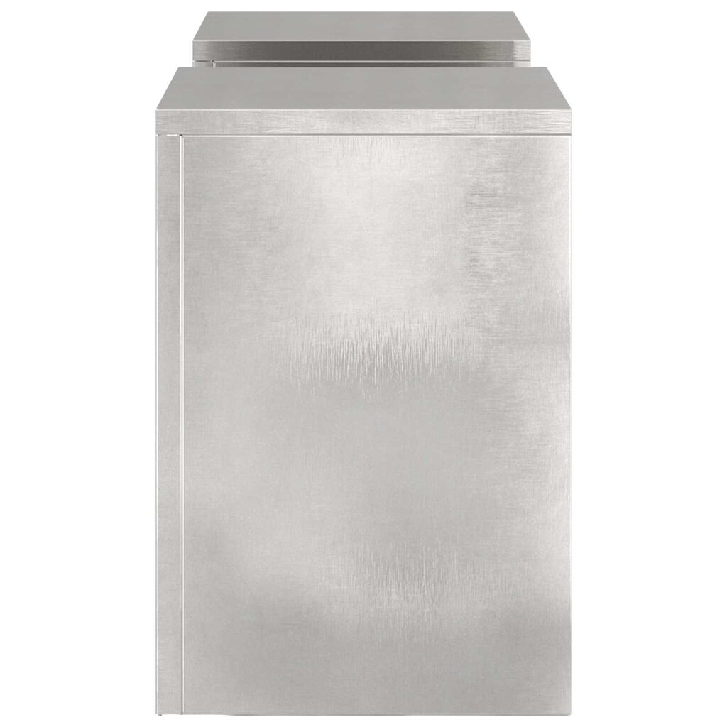 VidaXL Στήριγμα Φυτών Εξωτερικού Χώρου 2 τμχ 24x24x35 εκ Ανοξείδωτο ατσάλι