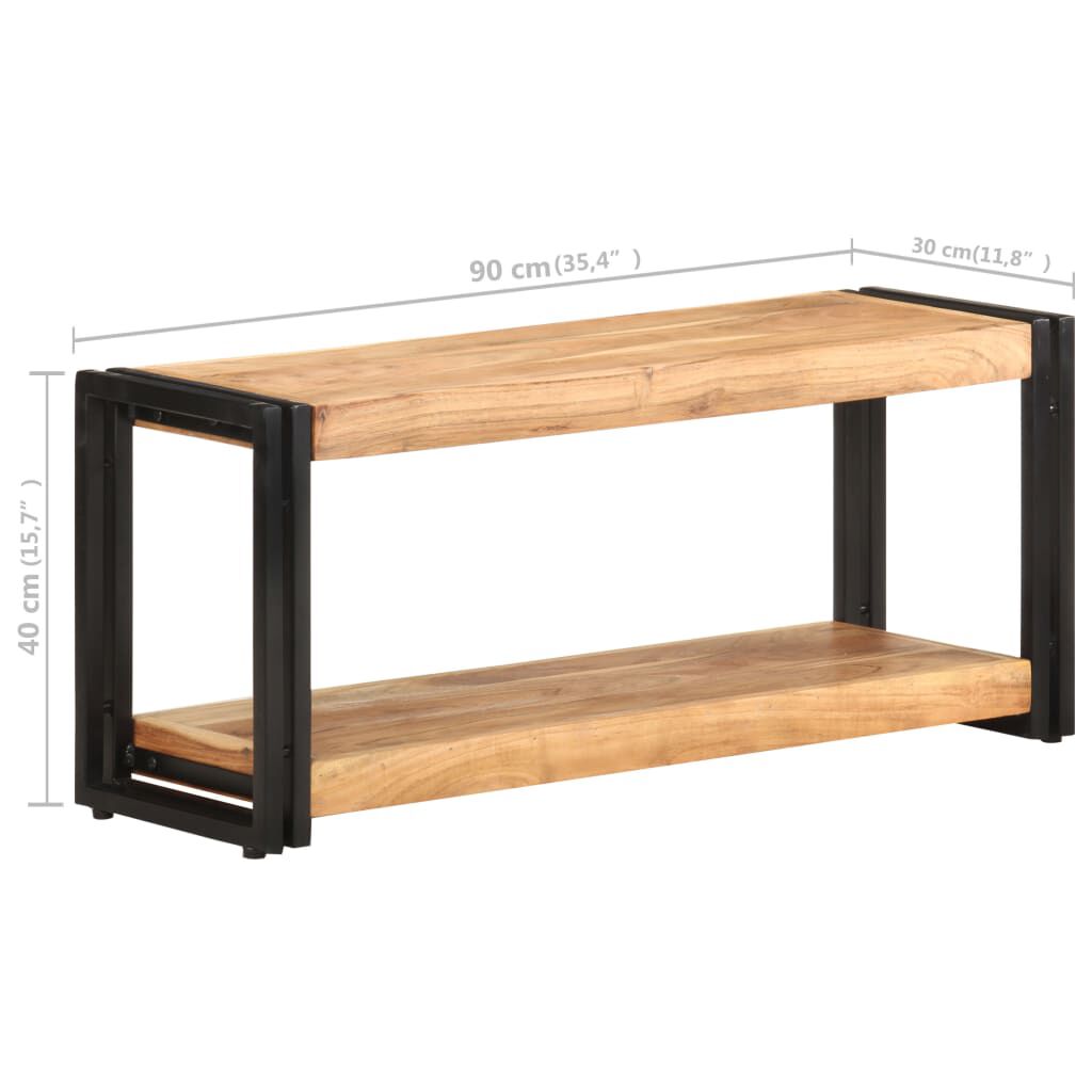 vidaXL Έπιπλο Τηλεόρασης 90 x 30 x 40 εκ. από Μασίφ Ξύλο Ακακίας