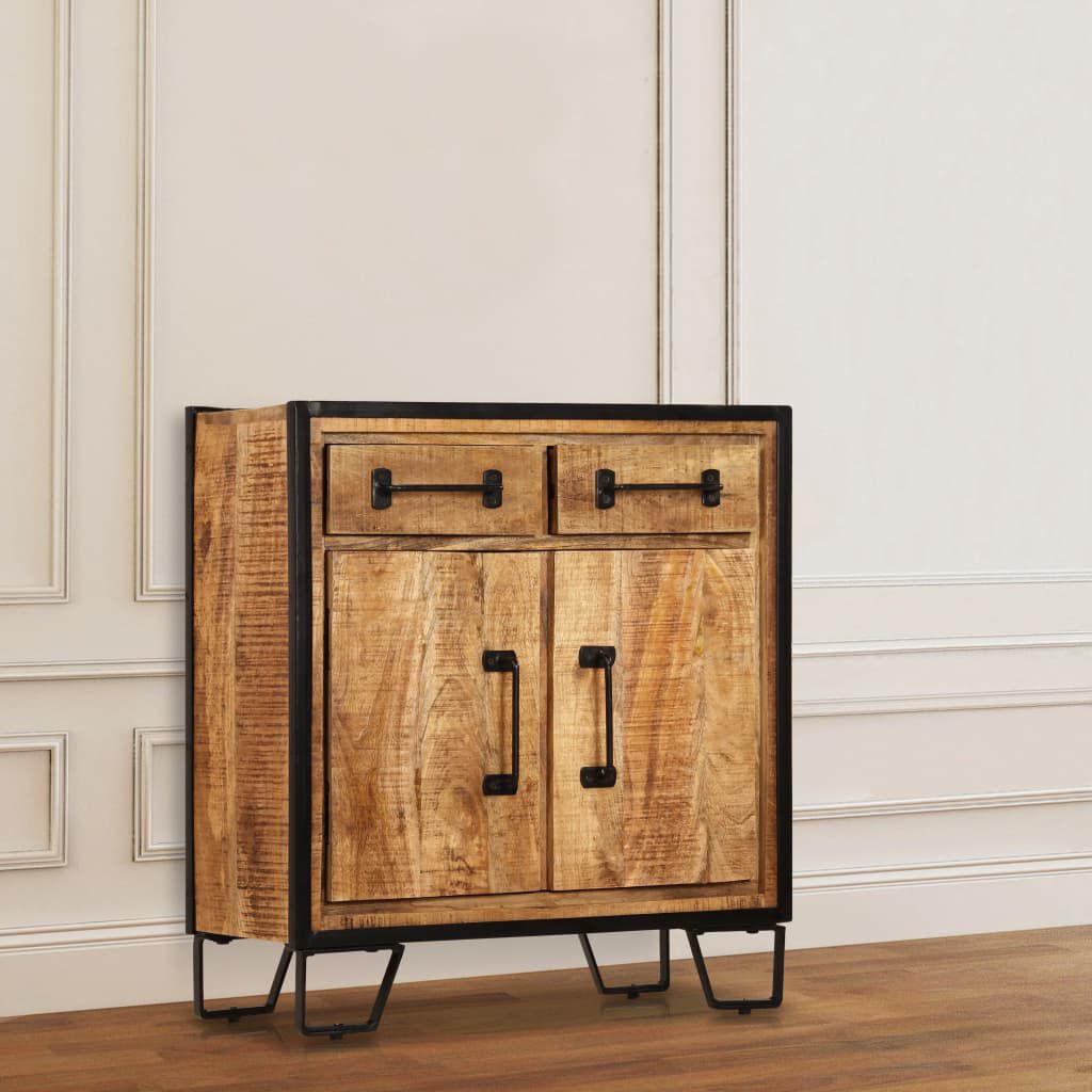 vidaXL Ντουλάπι με Συρτάρια 65 x 30 x 70 εκ. από Μασίφ Ξύλο Μάνγκο