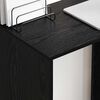 vidaXL Γραφείο Μαύρη Οξυά 78,5 x 37 x 154,5 εκ Επεξεργασμένο ξύλο