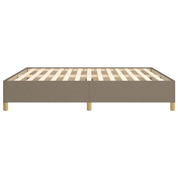 vidaXL Σκελετός Κρεβατιού Χωρίς Στρώμα Taupe 160x200 εκ. Υφασμάτινο