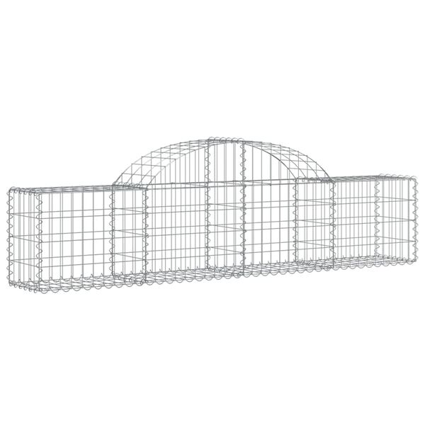 vidaXL Συρματοκιβώτια Τοξωτά 9 τεμ. 200x30x40/60 εκ. Γαλβαν. Ατσάλι