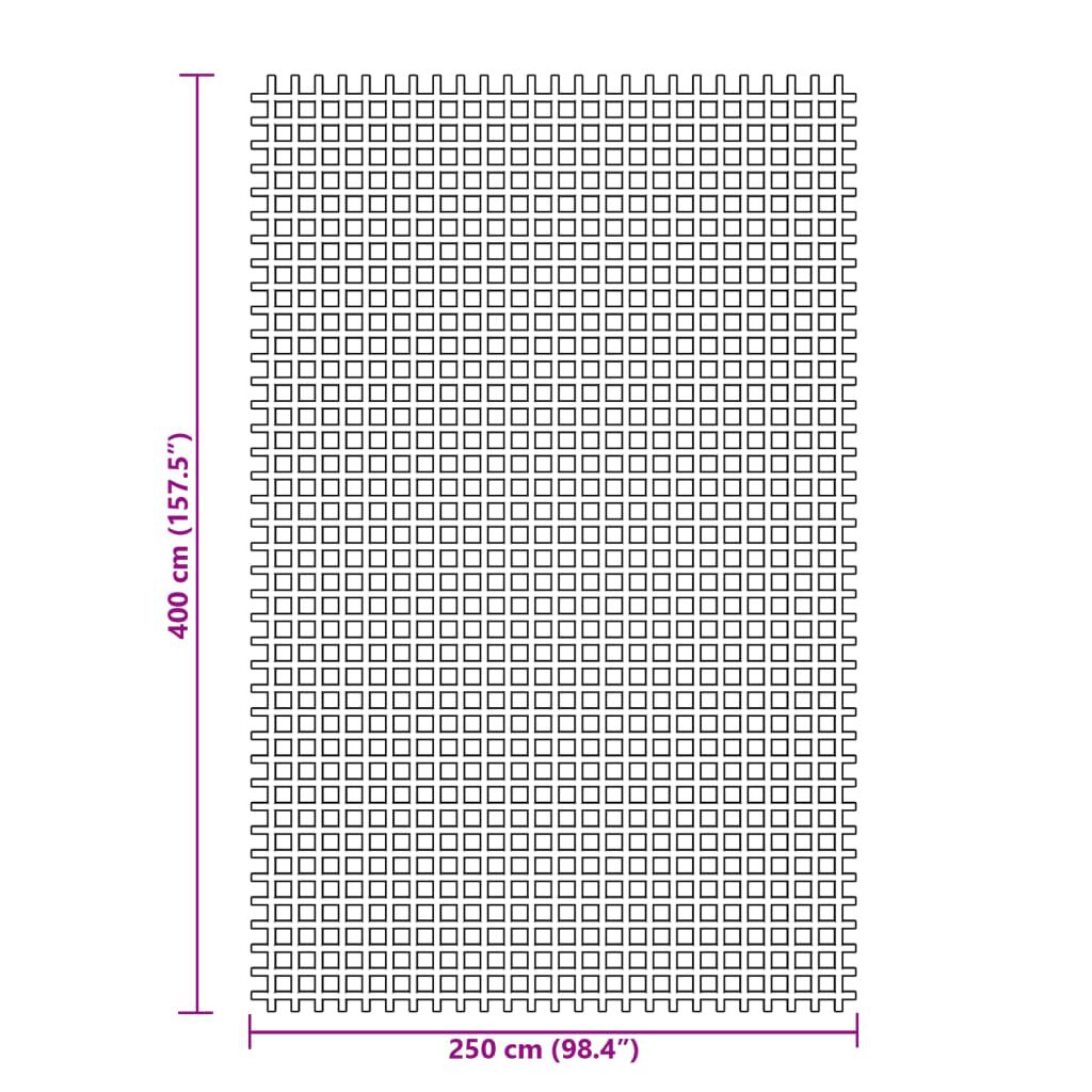 vidaXL Χαλί Σκηνής Μπλε 4x2,5 μ.