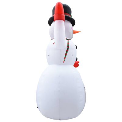 vidaXL Χιονάνθρωπος Φουσκωτός Χριστουγεννιάτικος με LED IP44 600 εκ.