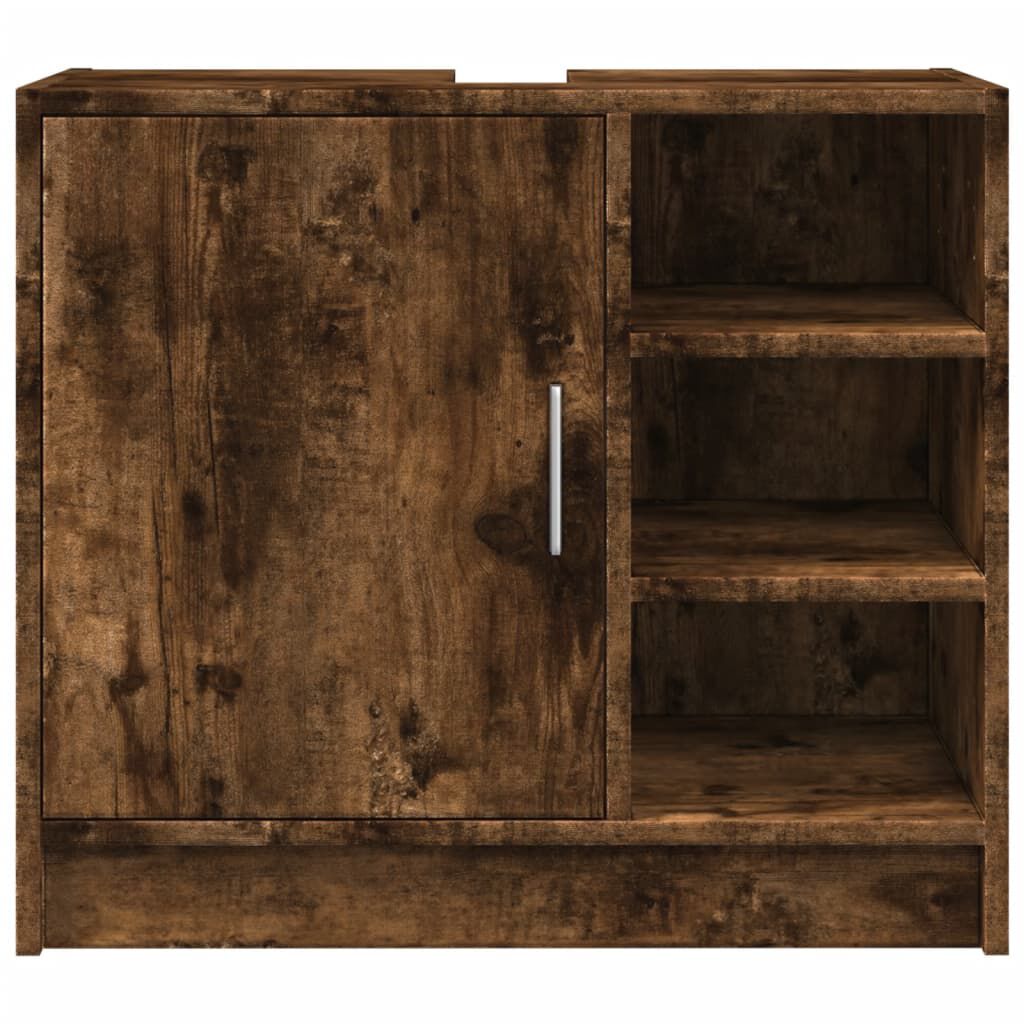 vidaXL Ντουλάπι Νιπτήρα Καπνιστή Δρυς 63x29x55 εκ. Επεξεργασμένο Ξύλο