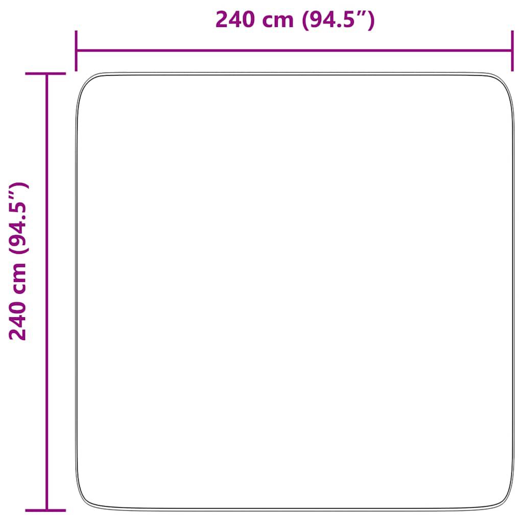 vidaXL Χαλί Shaggy με Ψηλό Πέλος NAVARRA Μπεζ 240x240 εκ. πολυεστέρας