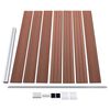 vidaXL Πάνελ Περίφραξης Καφέ 175 x 146 εκ. από WPC