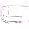 vidaXL Υποπόδιο Καφέ60x50x41 εκ. Υφασμάτινο