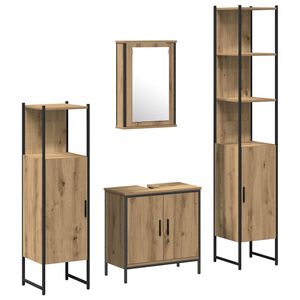 vidaXL &Sigma;&epsilon;&tau; &Epsilon;&pi;ί&pi;&lambda;&omega;&nu; &Mu;&pi;ά&nu;&iota;&omicron;&upsilon; 4 &tau;&mu;&chi;. &Kappa;&alpha;&phi;έ 33 x 33 x 185,5 &epsilon;&kappa;