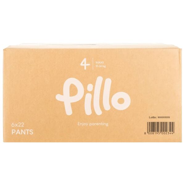 Pillo Πάνες Βρακάκι 132 τεμ. Μέγεθος 4 (9-14 κιλά)