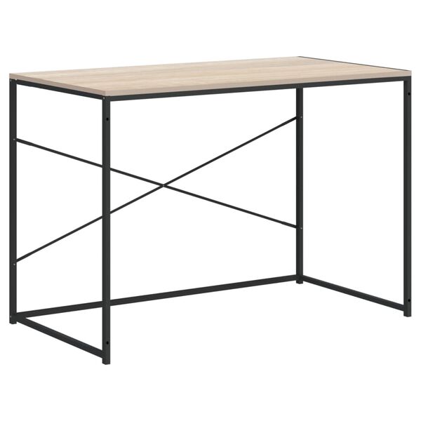 vidaXL Γραφείο Υπολογιστή Μαύρο 110 x 60 x 70 εκ. Επεξεργασμένο Ξύλο