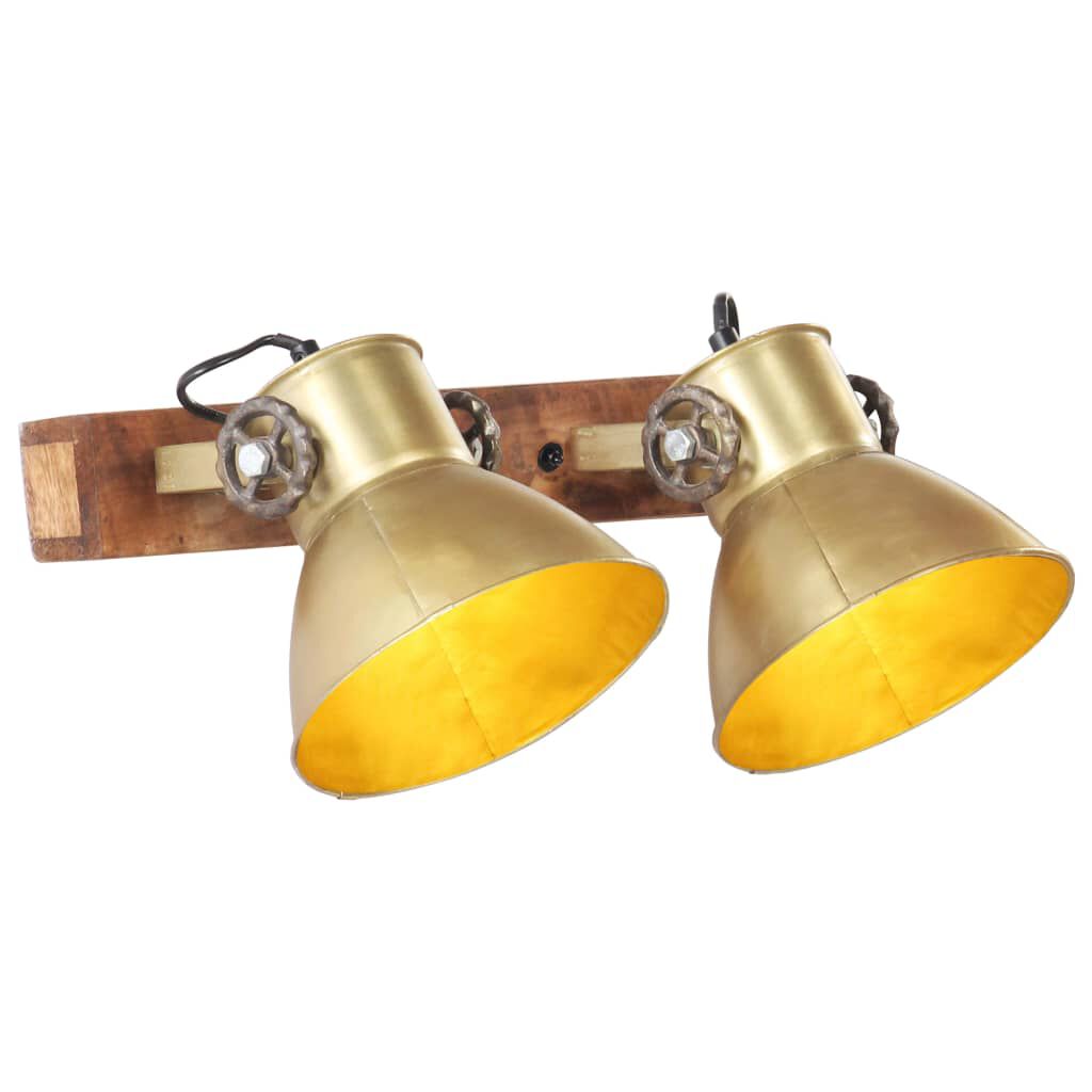 vidaXL Φωτιστικό Τοίχου Industrial Μπρονζέ 45x25 εκ. Ε27