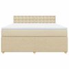 vidaXL &Kappa;&rho;&epsilon;&beta;ά&tau;&iota; Boxspring &mu;&epsilon; &Sigma;&tau;&rho;ώ&mu;&alpha; &Kappa;&rho;&epsilon;&mu; 180x200 &epsilon;&kappa;. &Upsilon;&phi;&alpha;&sigma;&mu;ά&tau;&iota;&nu;&omicron;