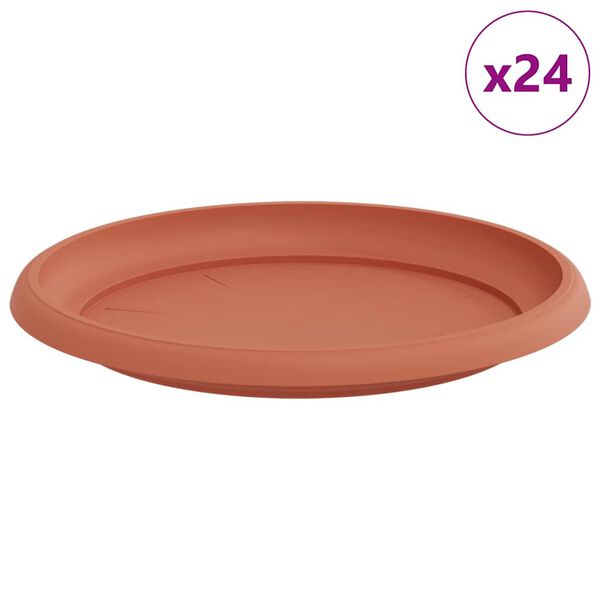 vidaXL &Sigma;&tau;&rho;&omicron;&gamma;&gamma;&upsilon;&lambda;ό&sigmaf; &Delta;ί&sigma;&kappa;&omicron;&sigmaf; &Lambda;&omicron;&upsilon;&lambda;&omicron;&upsilon;&delta;&iota;ώ&nu; 24 pcs &Kappa;&epsilon;&rho;&alpha;&mu;&iota;&delta;ί &Oslash; 23,5 x 2,5 &epsilon;&kappa;