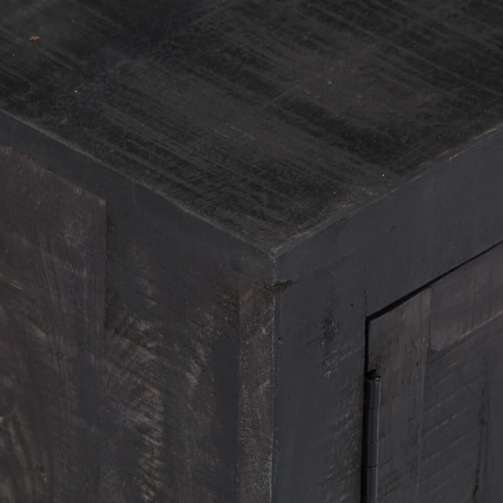 vidaXL Έπιπλο Τηλεόρασης Μαύρο 118 x 30 x 40 εκ. από Μασίφ Ξύλο Μάνγκο