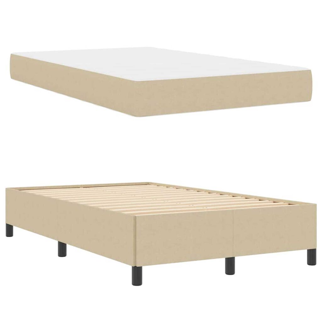 vidaXL Σκελετός Κρεβατιού Ανοιχτό γκρι 120 x 200 cm Βελούδο